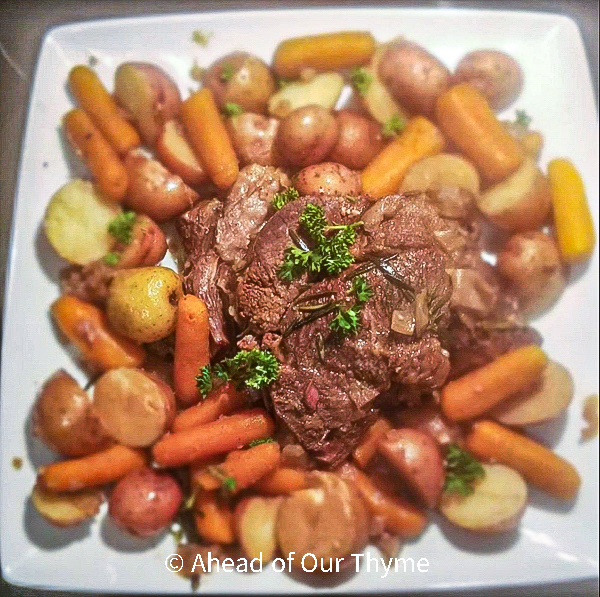 tender instant pot beef pot roast with potatoes and carrots