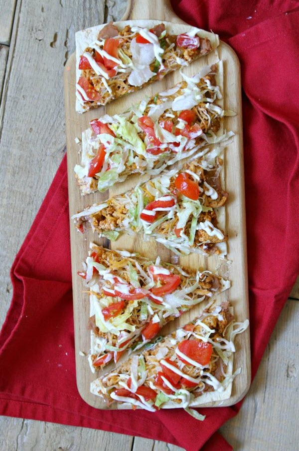 healthy taco pizza recipe