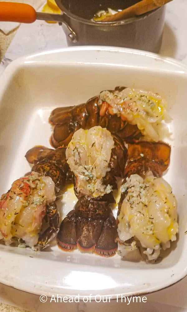 broiled lobster tail garlic butter