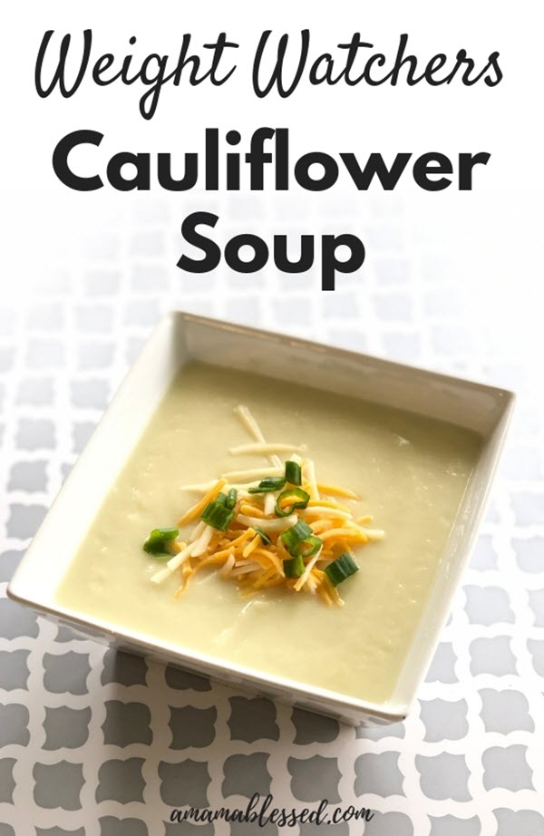 Weight Watchers cauliflower soup recipe